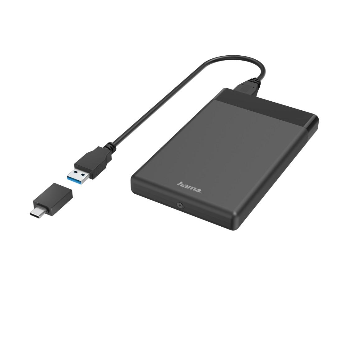 Чекмедже за твърд диск HAMA, 2.5", SSD, HDD, USB 3.2 Gen 1, SATA III, Черен 1