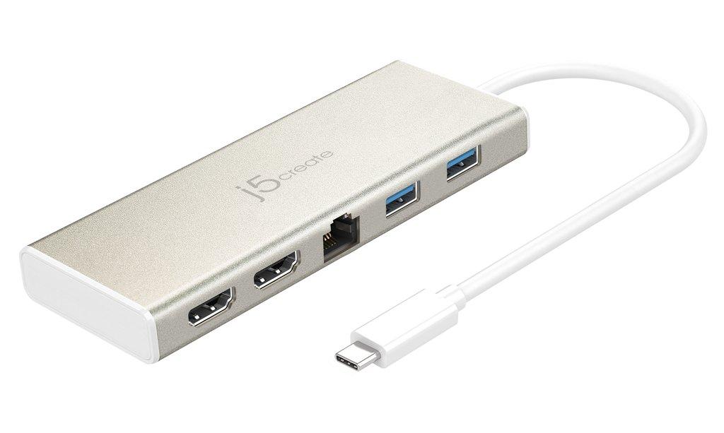 Докинг станция j5 create JCD381, USB-C, 2x HDMI, USB 3.1, PD 2.0, LAN 1