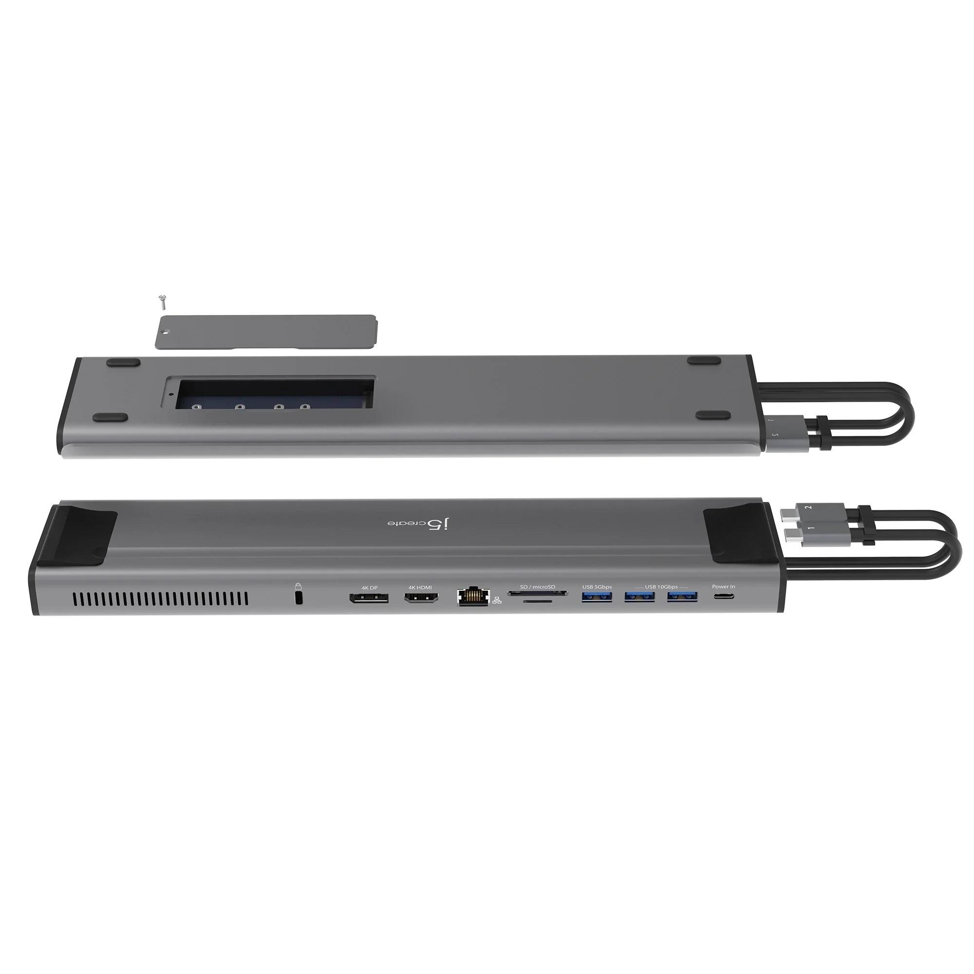 Докинг станция j5create JCD552, M.2 NVMe, USB-C Gen 2 1