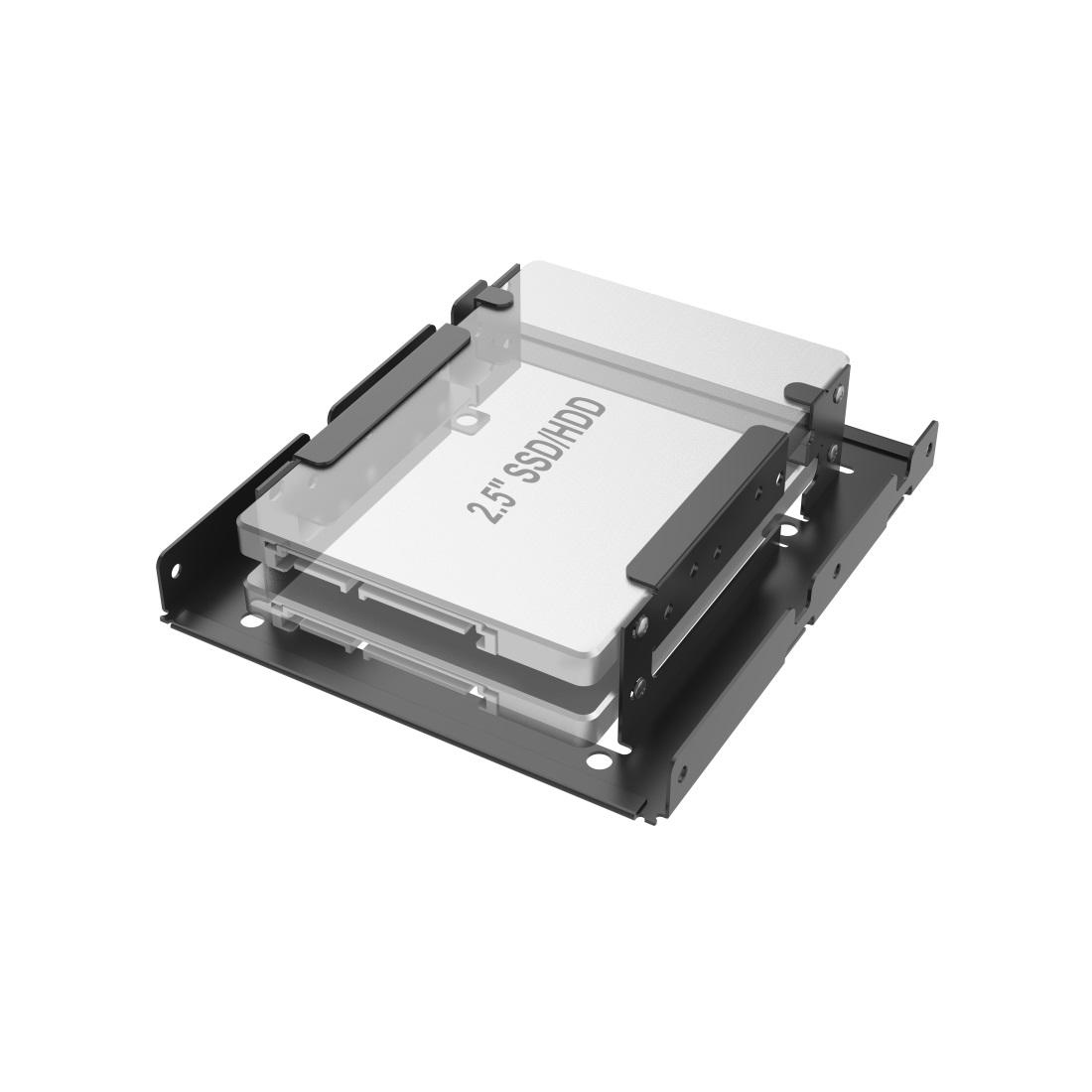 Рамка за твърд диск HAMA, 2 x 2.5" SSD и HDD в слот HDD 3.5", Черен 1