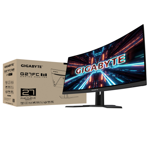 Геймърски Монитор Gigabyte G27FC-A-EK, 27" VA FHD, Curved 1500R, 165Hz, 1ms 8