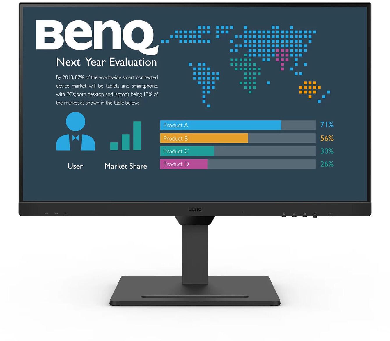 Монитор BenQ BL2790QT, 27 inch, IPS QHD, DisplayPort, HDMI, USB-C, Черен 1