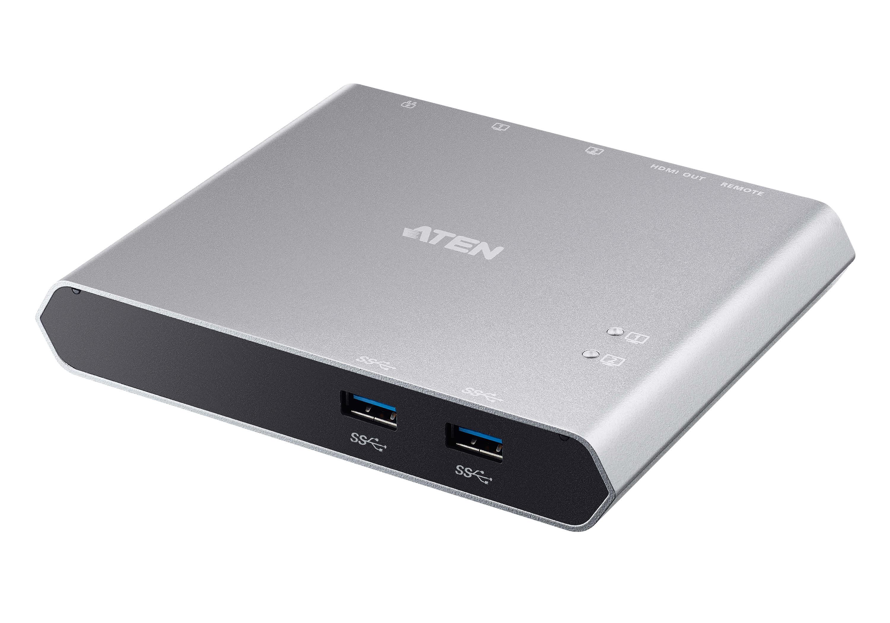 KVM превключвател, ATEN US3310, 2-портов, 4K, HDMI, USB-C 1