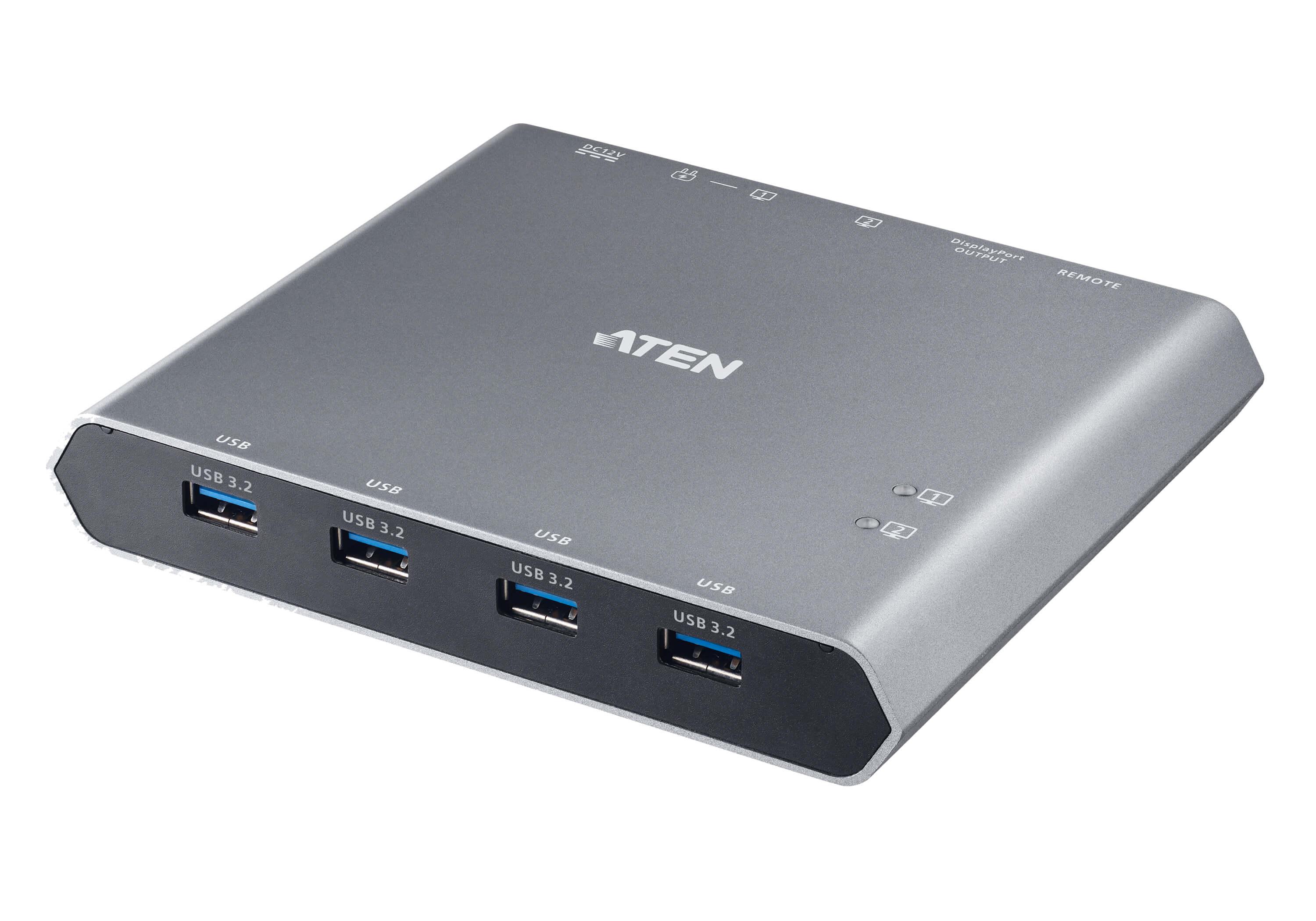 KVM превключвател, ATEN US3311, 2-портов, 4K, DisplayPort, USB-C, (поддържа до 8K) 1