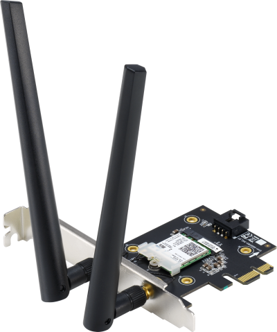 Адаптер ASUS PCE-AX3000, AX3000 Dual Band PCI-E, WiFi 6 (802.11ax) 1