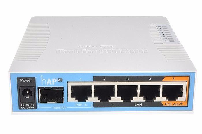 Безжичен Access Point MikroTik hAP AC RB962UiGS-5HacT2HnT, 5x 10/100/1000, USB 2.0 1