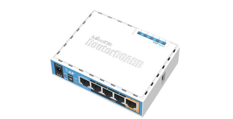 Безжичен Access point MiKrotik HAP RB951UI-2ND, 5 x 10/100 Mbps, PoE, Бял 1