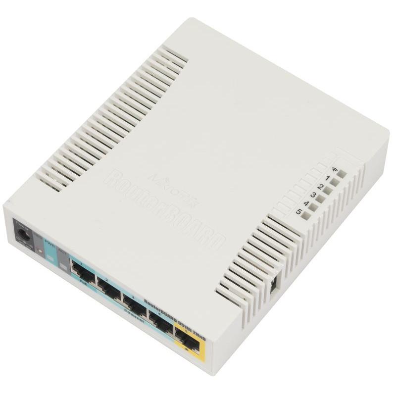 Безжичен Access Point MikroTik RB951Ui-2HnD, 2.4Ghz AP, 5x10/100 Ethernet, USB, 600MHz CPU, 128MB RAM 1