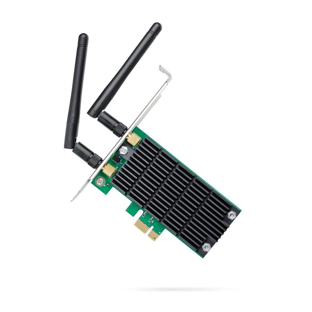 Безжичен адаптер TP-LINK Archer T4E, AC1200 dual band, PCI-EX, две външни антени 1