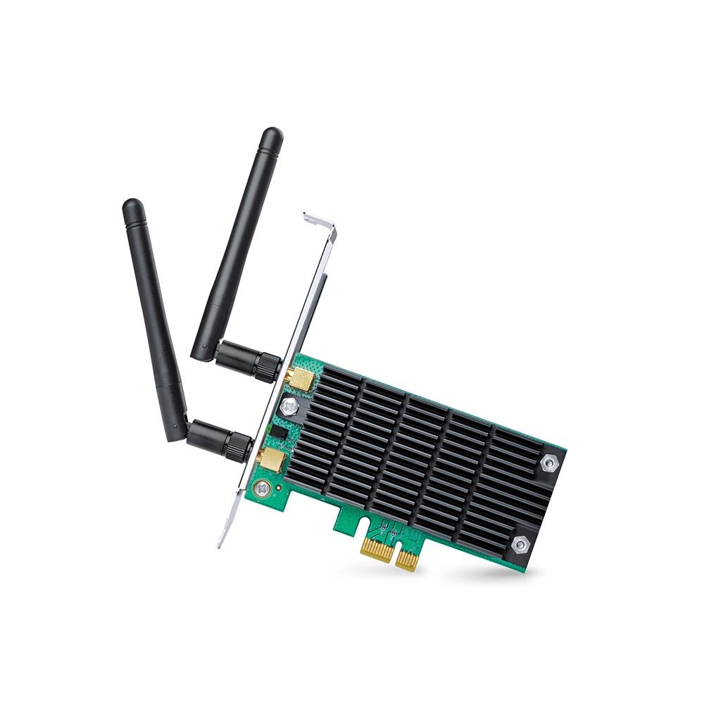 Безжичен адаптер TP-LINK Archer T6E , AC 1300, Dual band, PCI-EX, 2 външни антени 1