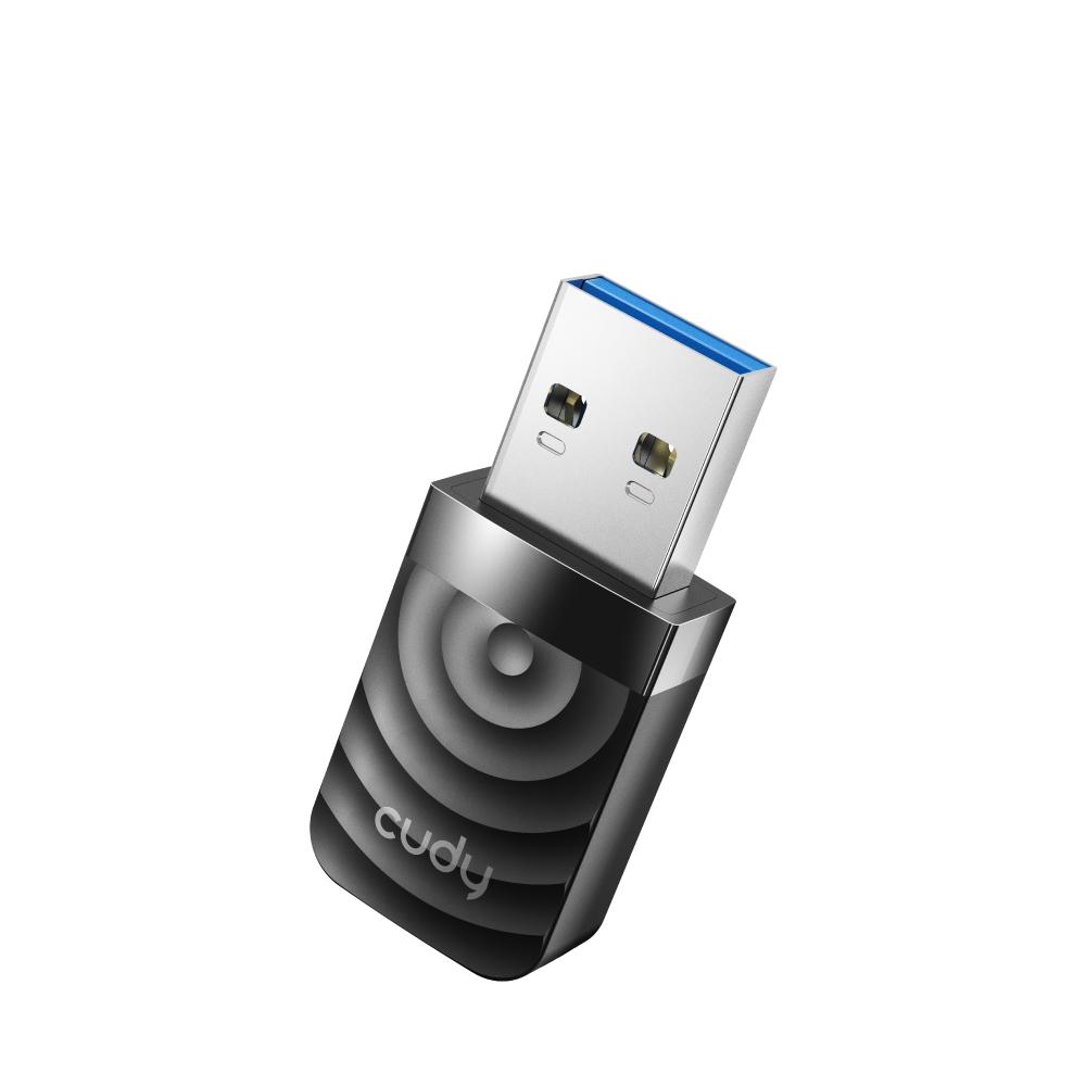 Безжичен нано адаптер Cudy WU1300S, USB 3.0, 2.4/5 Ghz, Вградена антена 2dBi 1