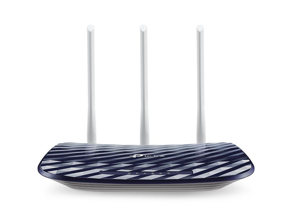 Безжичен рутер TP-Link Archer C20 AC750, 2.4/5 GHz, 300 - 433 Mbps, 10/100 1