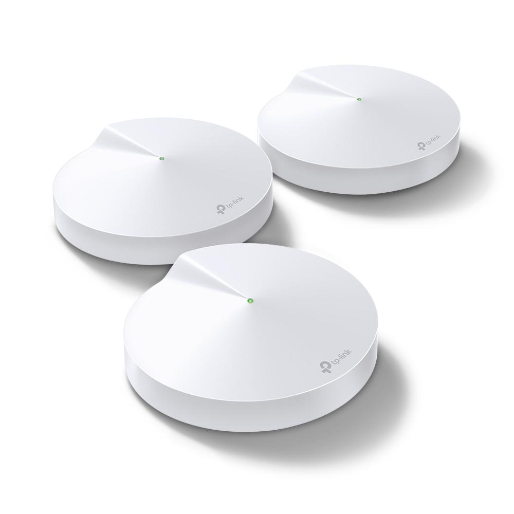 Безжичен рутер TP-Link Deco M5, AC1300, 2.4/5 GHz, 400 -  867 Mbps, Gigabit, (3-pack) 1