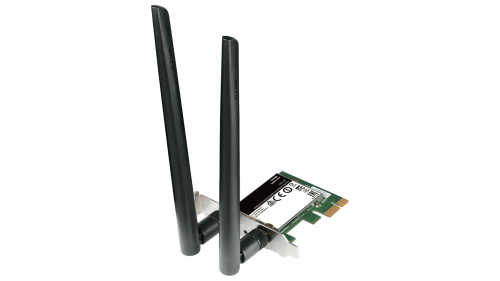 Безжична карта D-Link DWA-582, Dual band, AC 1200, 2.4/ 5GHz,  PCI Express 1