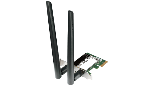 Безжична карта D-Link DWA-582, Dual band, AC 1200, 2.4/ 5GHz,  PCI Express 3