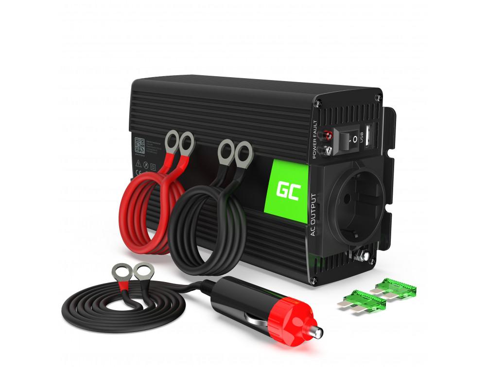 Инвертор GREEN CELL, 12/220V, DC/AC, 500W/1000W, Модифицирана синусоида 1