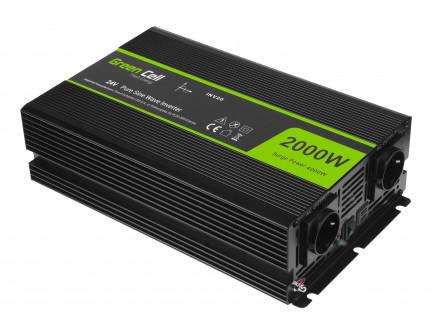 Инвертор GREEN CELL 24V/2000W  чиста синусоида 1