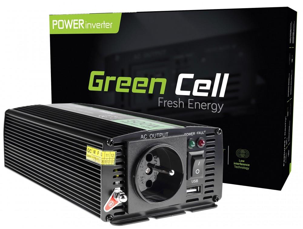 Инвертор GREEN CELL 24V/500W 1