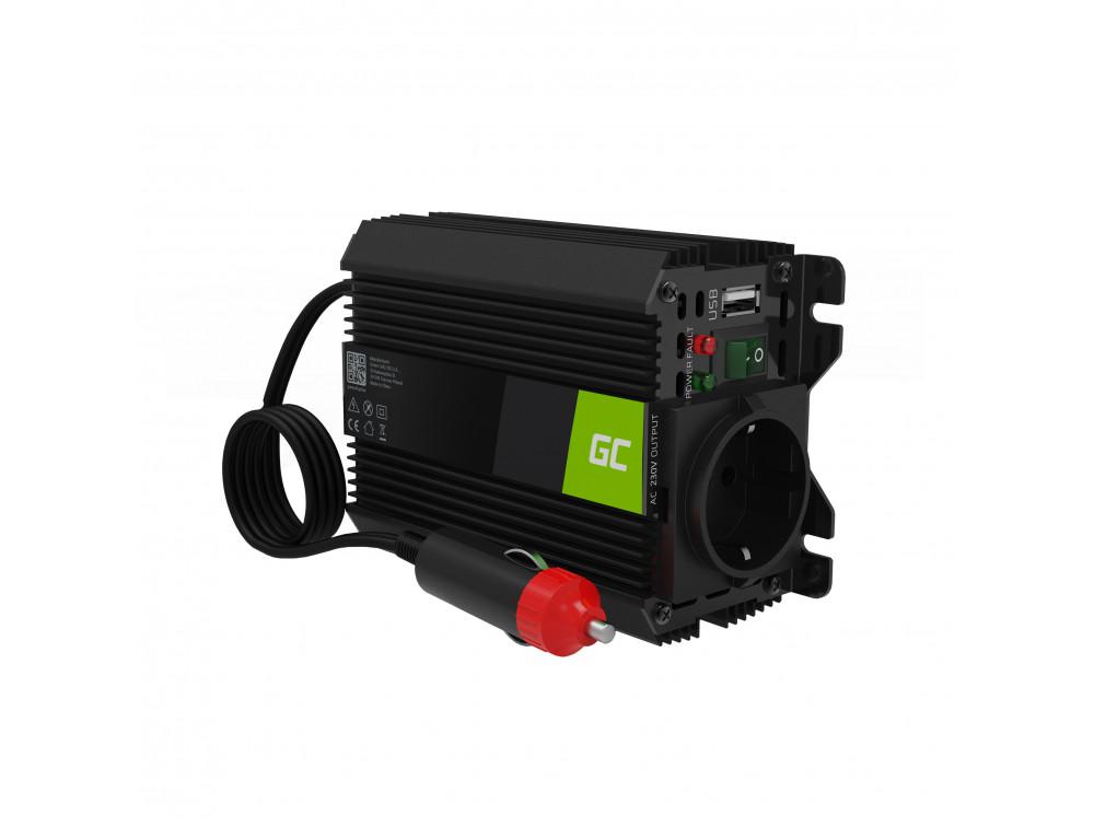 Инвертор GREEN CELL PRO, 12V, 150W/300W, Модифицирана синусоида 1