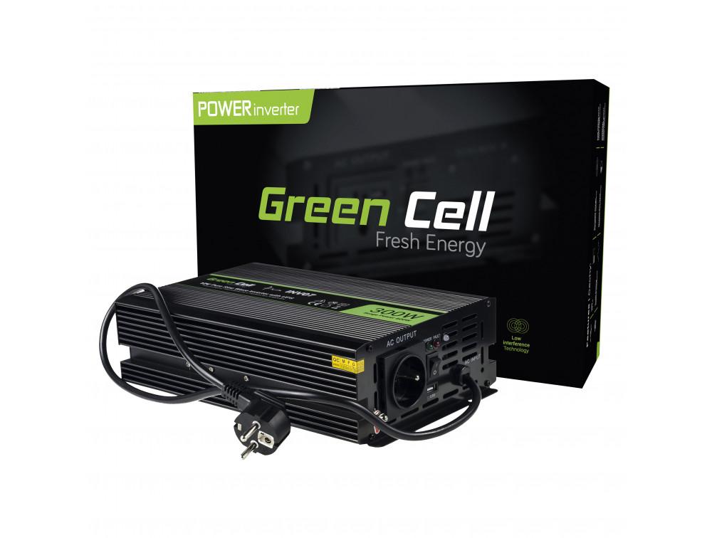 Инвертор UPS GREEN CELL, 12V, 300W/600W, Pure Sine Wave 1