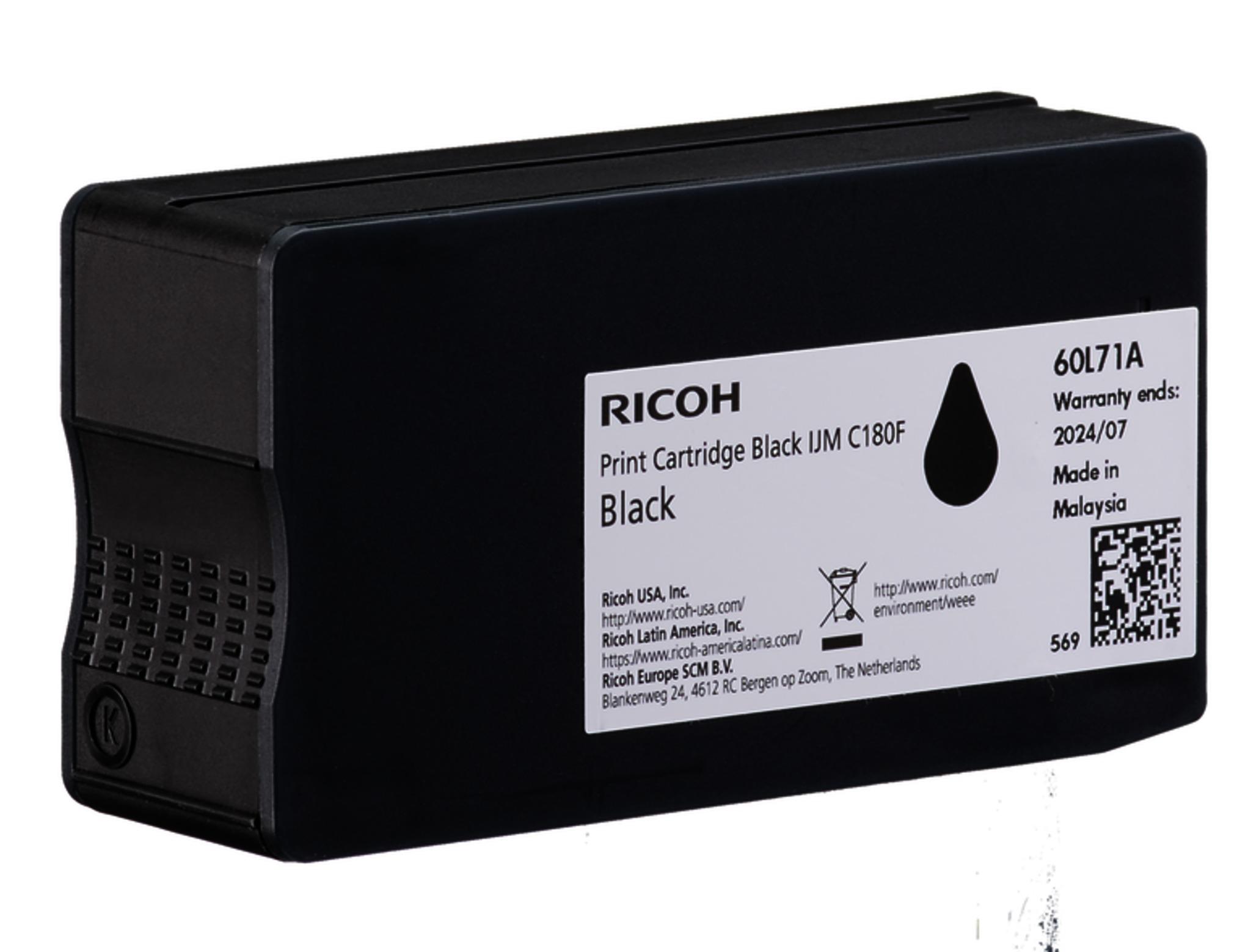 Касета с мастило RICOH IJM C180F, 2000 копия, Black 1