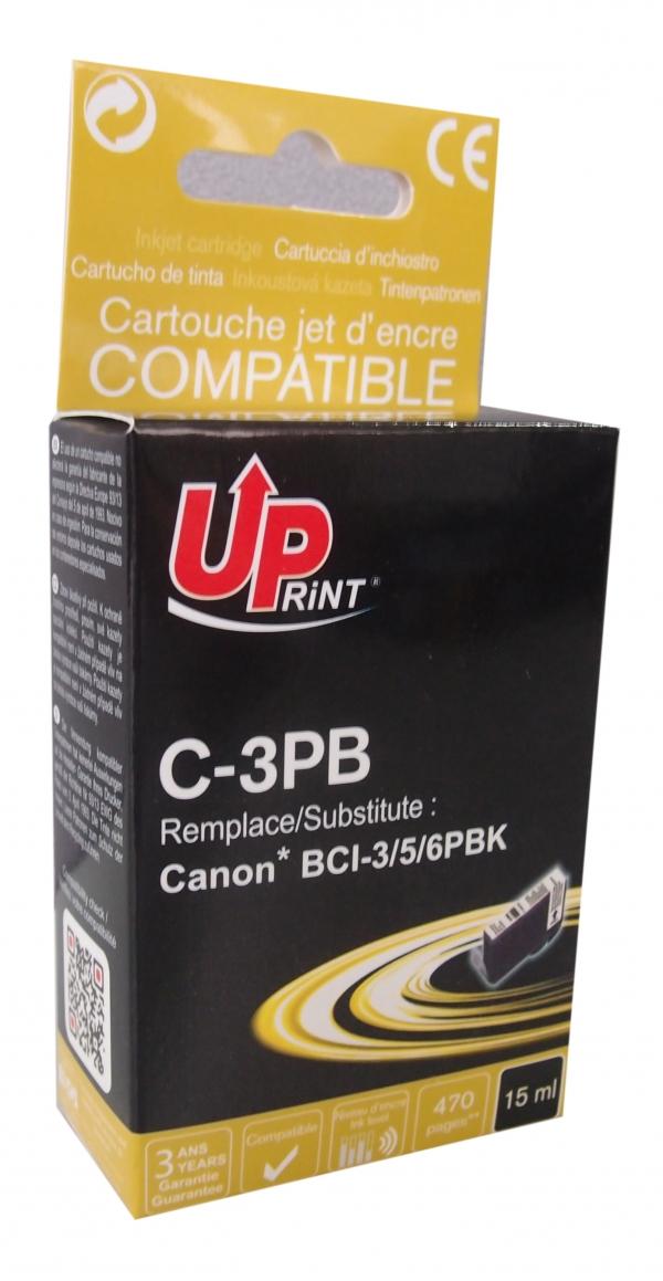 Мастилница UPRINT BCI3/BCI5/BCI6  CANON, Фото черeн 1