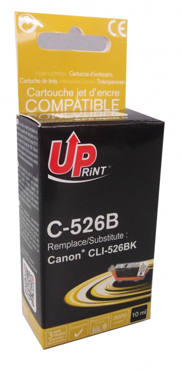 Мастилница UPRINT CLI526 CANON, С чип, Черен 1