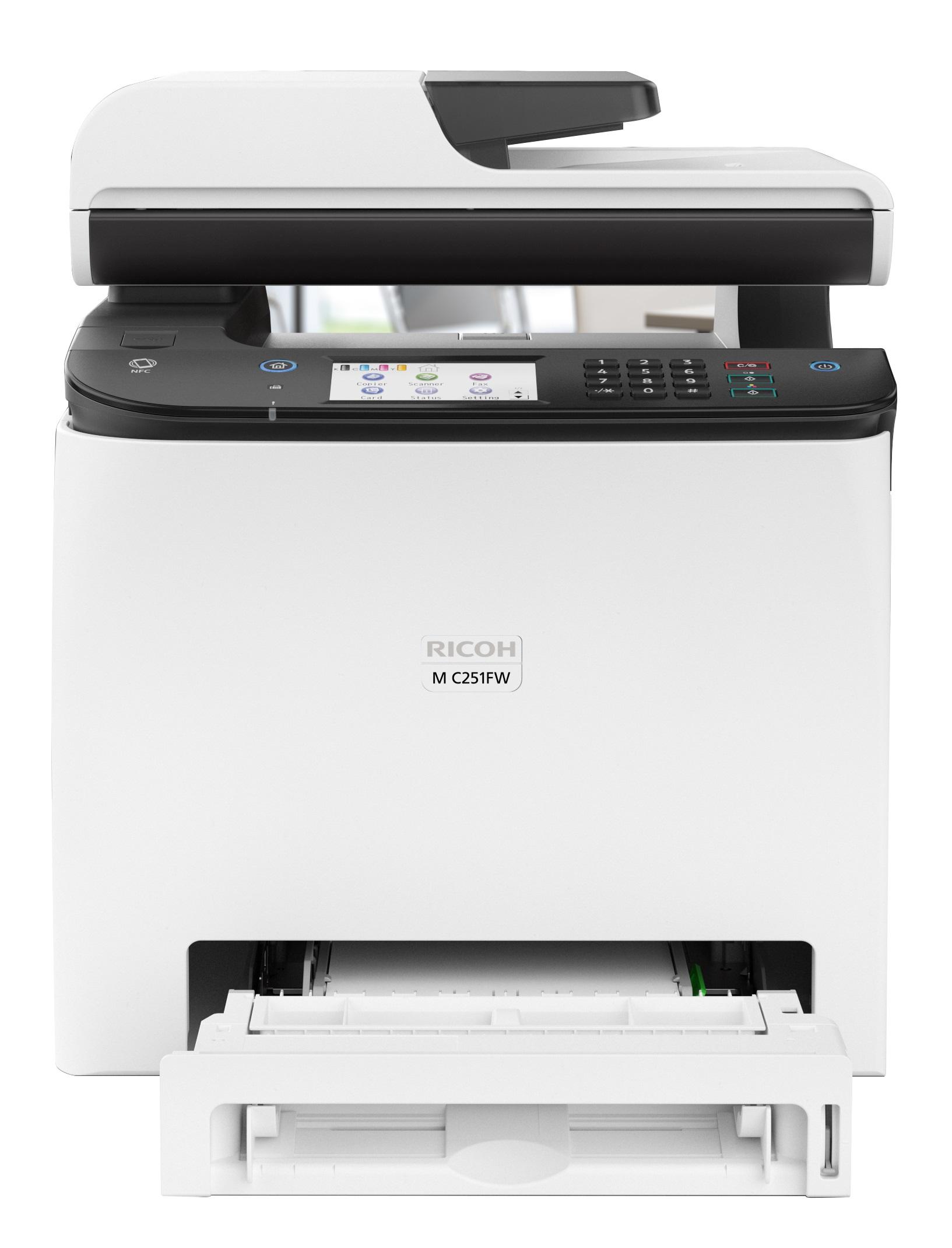 Мултифункционално устройство RICOH M C251FW, Цветно, SPDF, А4, WiFi, 25ppm 1