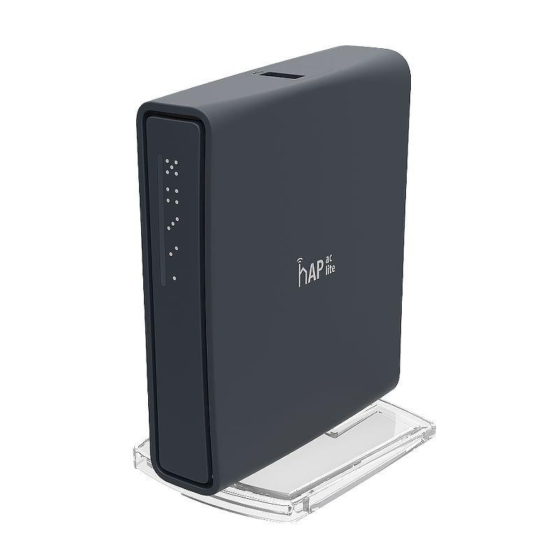 Рутер MikroTik hap ac Lite RB952Ui5ac2nDTC, CPU 650MHz, 2.4/5GHz AP, 5x10/100, POE, USB, WiFi 1