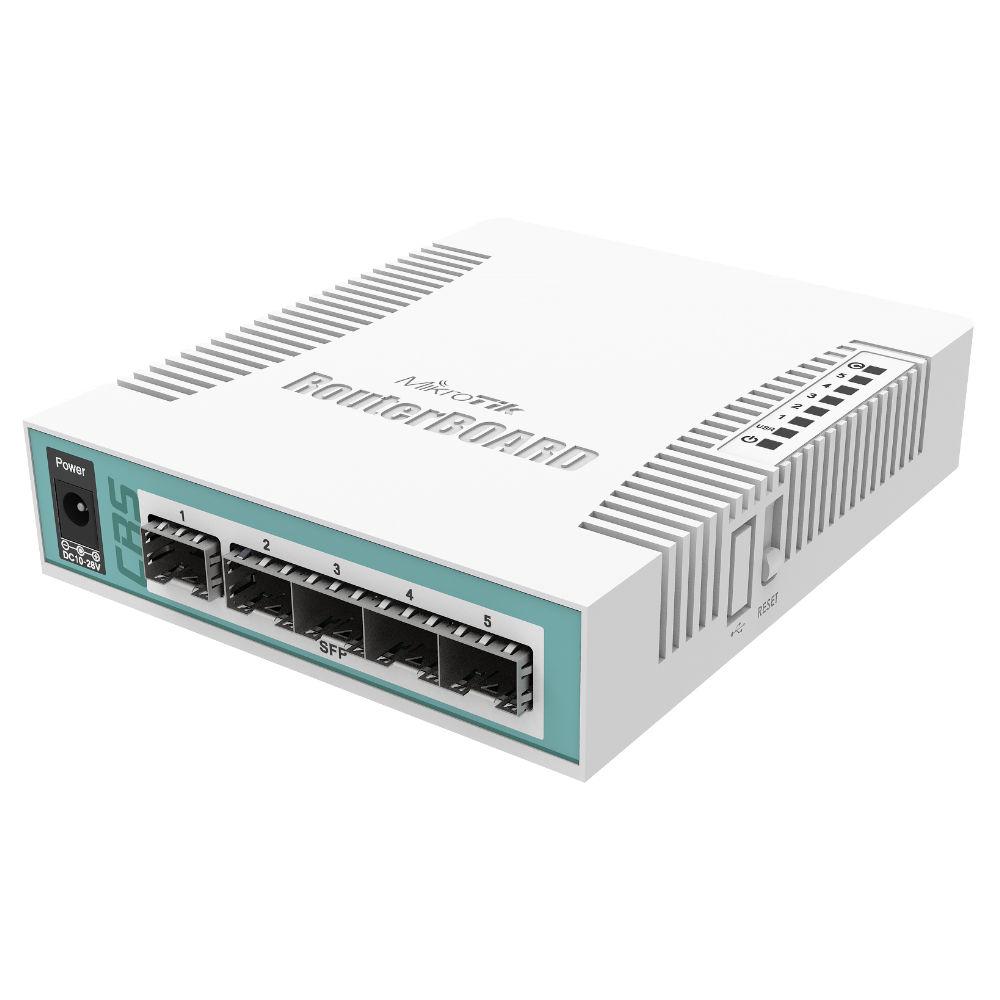 Cloud Router суич Mikrotik CRS106-1C-5S, 1xGigabit LAN, 5xSFP cages 1