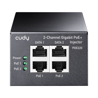 PoE инжектор Cudy POE220, Gigabit PoE+/PoE, 2 x 30W 1