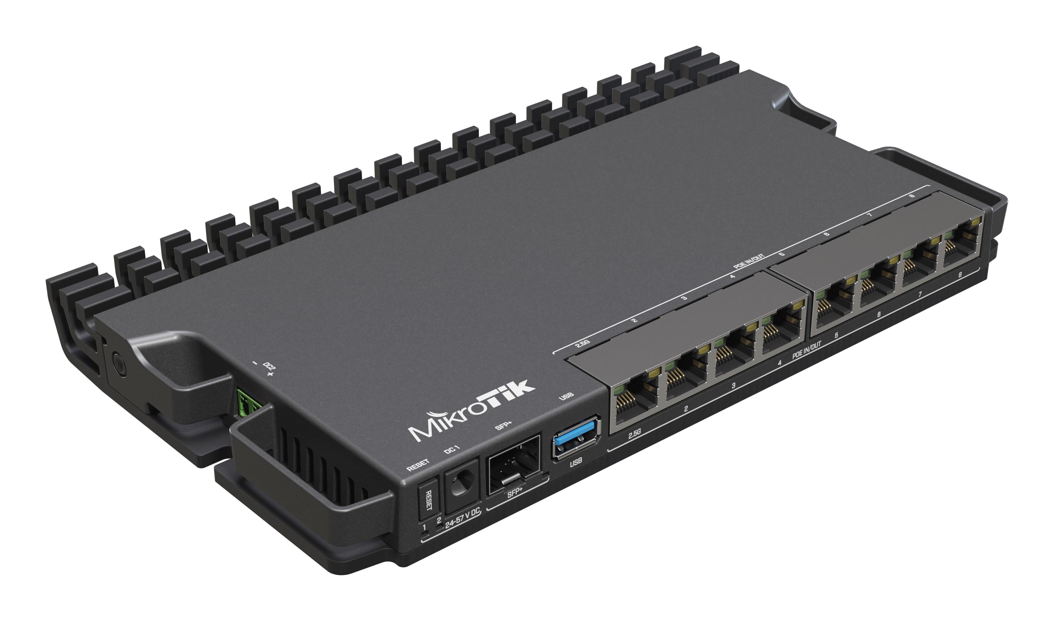 Рутер MikroTik RB5009UPr+S+IN, CPU 1.4GHz, 1GB, 7x10/100/1000, 1xSFP, USB 3.0 1