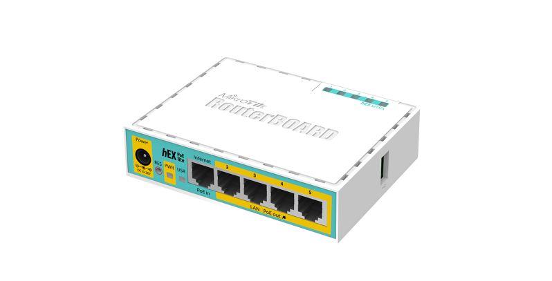 Рутер MiKrotik RB750UPr2, 10/100 Mbps, PoE, 64 MB, CPU 650MHz, Бял 1