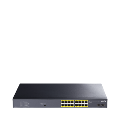 Суич Cudy GS1020PS2, 16 x Gigabit PoE, 2 x Gigabit SFP 1