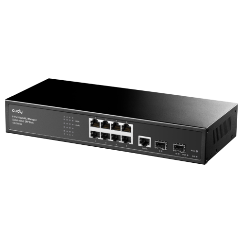 Суич Cudy GS2008S2, L2, 8 x Gigabit Ethernet ports, 2 x SFP, 128MB RAM 2