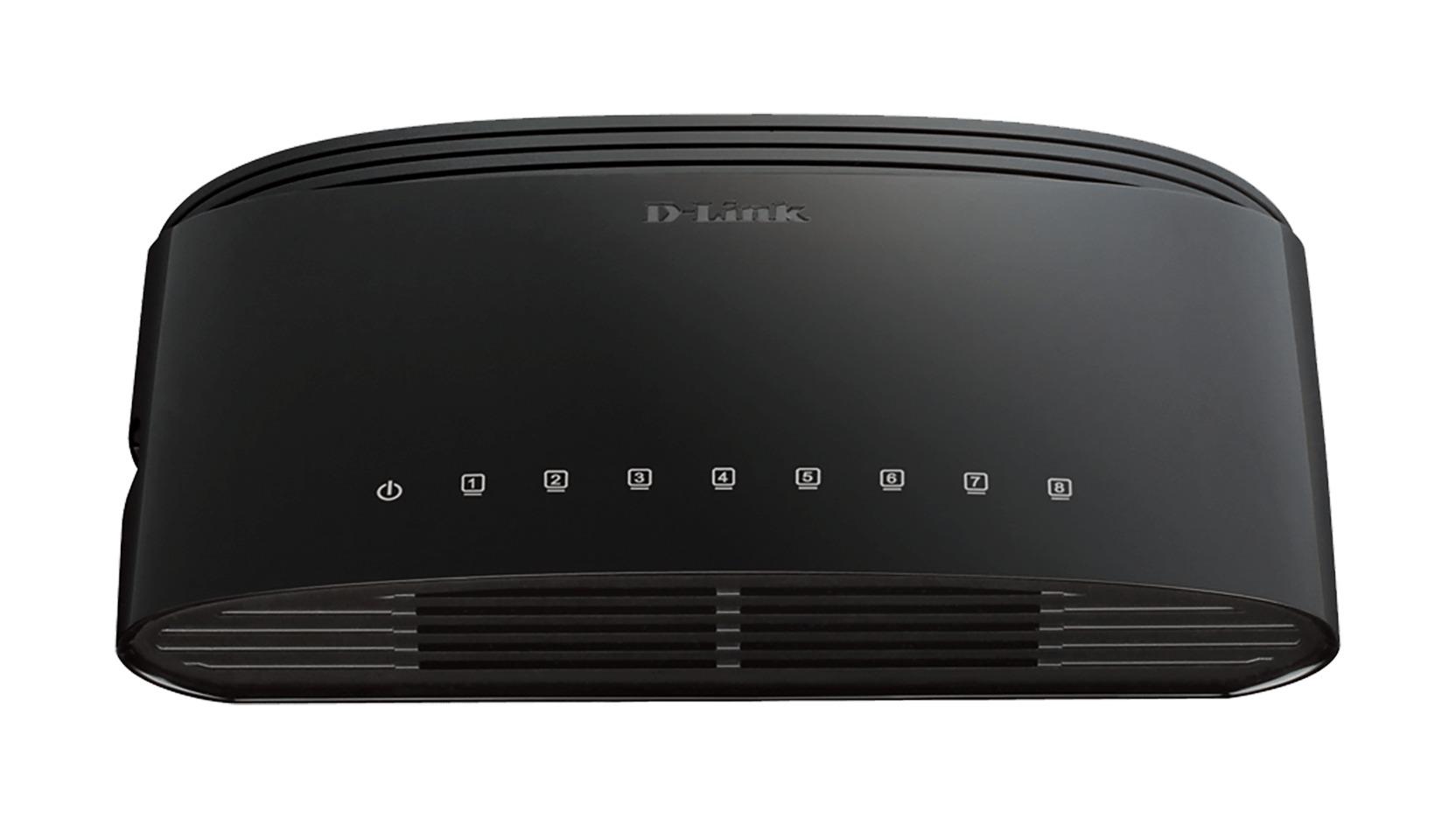 Суич D-Link DES-1008D/E, 8 портов 10/100, Desktop 1