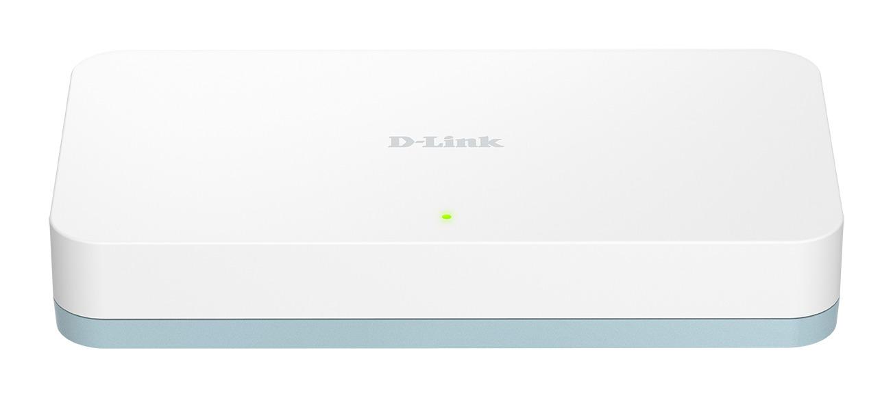 Суич D-Link DGS-1008D/E, 8 портов, 10/100/1000, Gigabit, Desktop  1