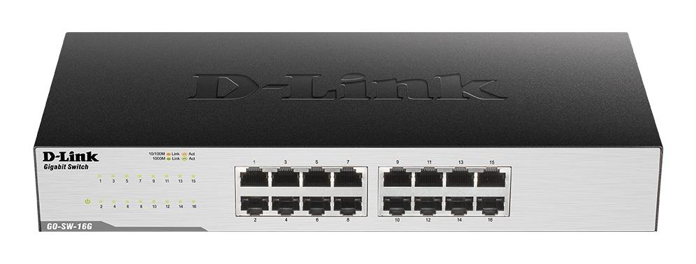 Суич D-LINK GO-SW-16G, 16 портов, Gigabit 1