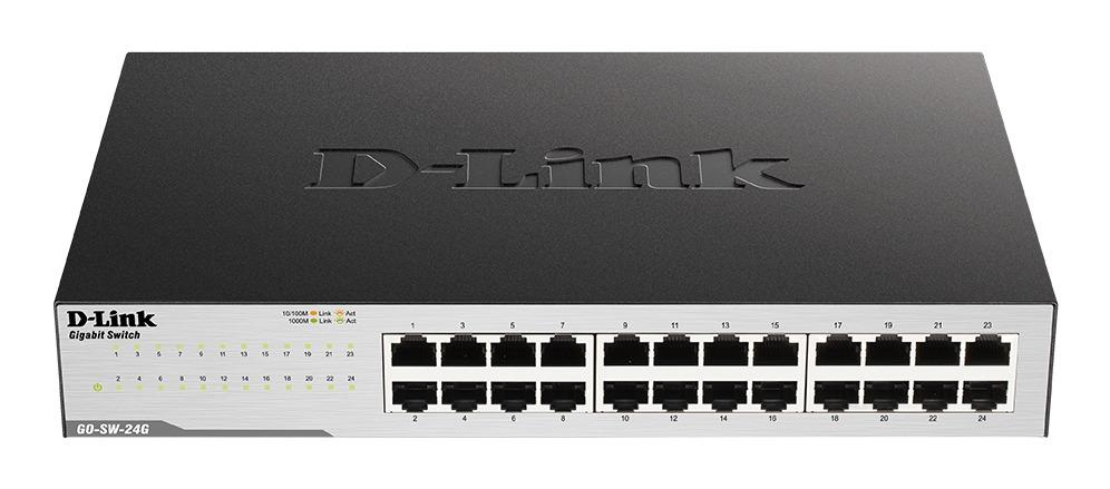 Суич D-Link GO-SW-24G/E, 24 портов 10/100/1000  1