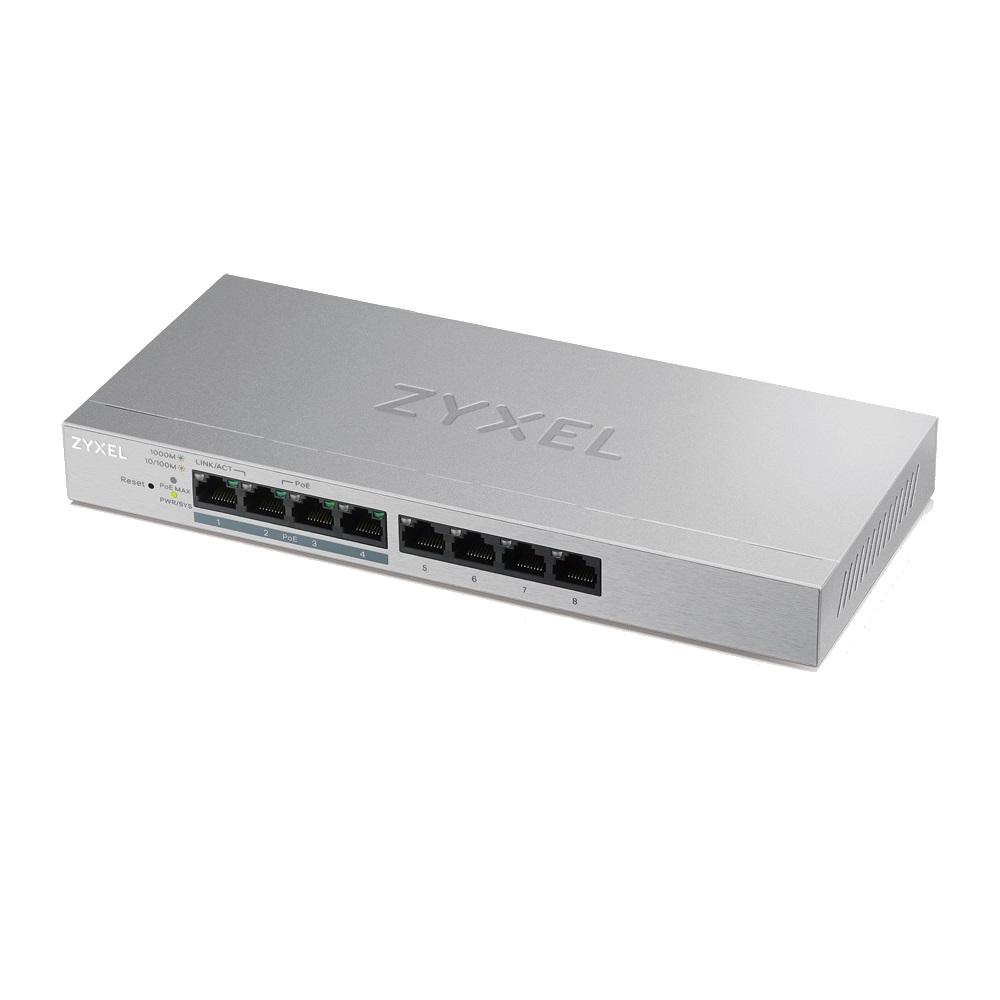 Суич ZyXEL GS-1200-8HPV2, 8 портов, Gigabit, webmanaged 1