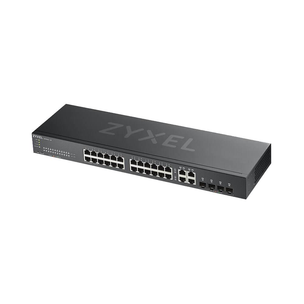 Суич ZYXEL GS1920-24V2, 24 портов Gigabit Smart-Managed,Fanless, за монтаж в шкаф 1