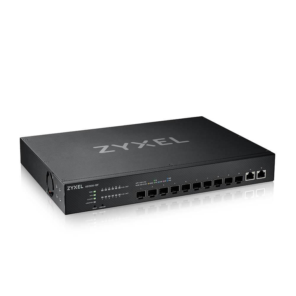 Суич ZyXEL XS1930-12F 10-портов 10GbE SFP + 2x10Gb RJ-45 порта смарт управляем 1