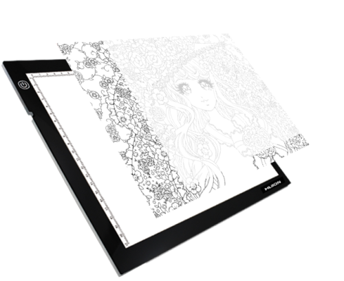 LED светеща подложка за рисуване HUION LED light pad L4S, USB, Черен 4