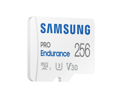 Карта памет Samsung PRO Endurance, microSDXC, UHS-I, 256GB, Адаптер 1