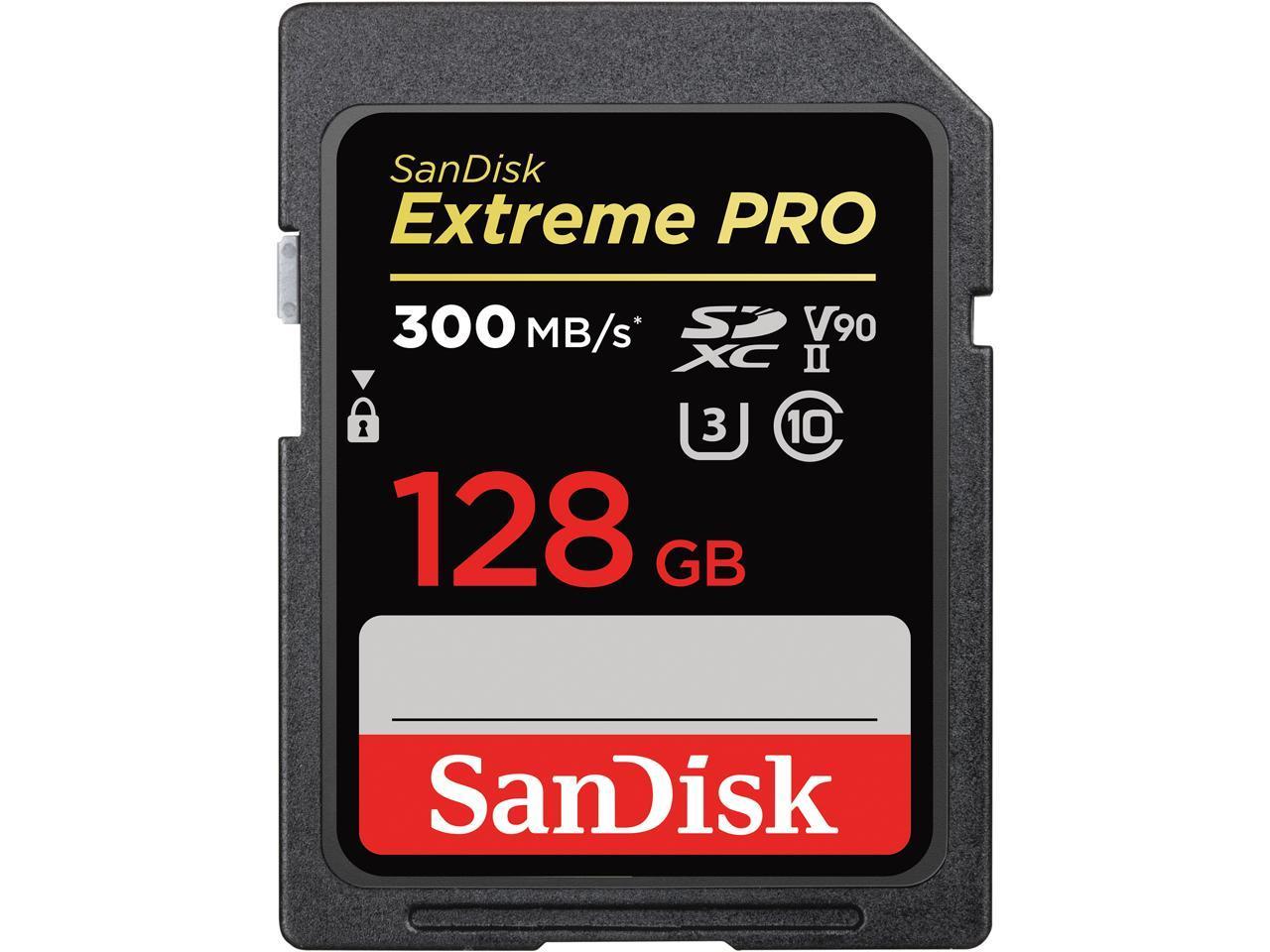 Карта памет SANDISK Extreme PRO SDXC, 128GB, UHS-II, До 300 MB/s  1