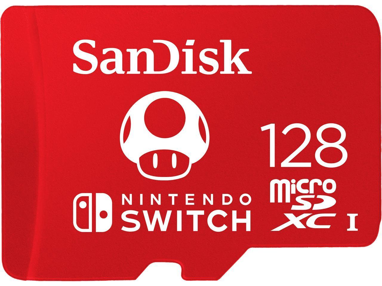 Карта памет SanDisk for Nintendo Switch, microSDXC UHS-I, 128GB, До 100MB/s 1