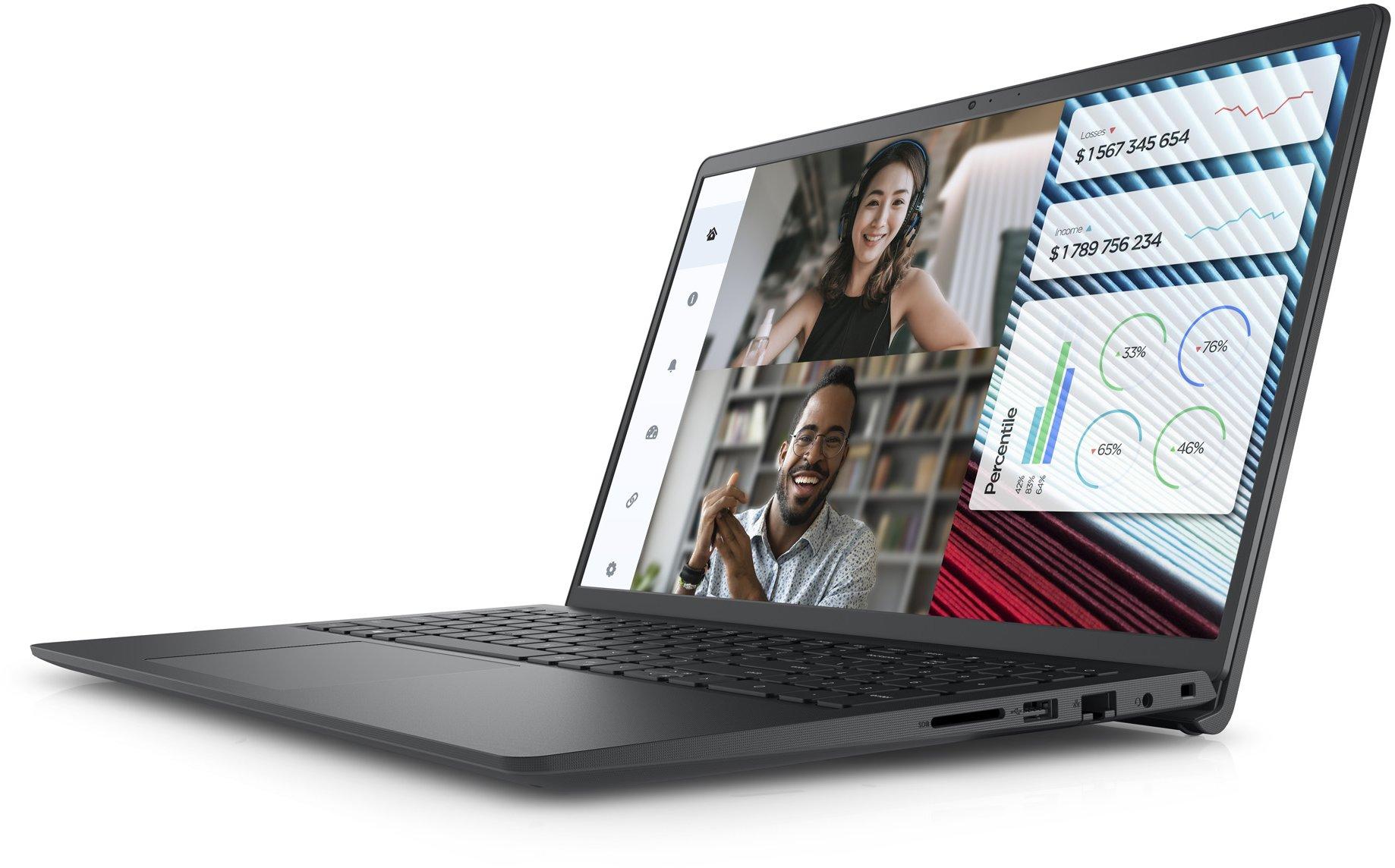 Лаптоп Dell Vostro 3520, Intel i3-1215U, 15.6" FHD 120Hz, 8GB DDR4, 512GB PCIe NVMe SSD, KBD 1