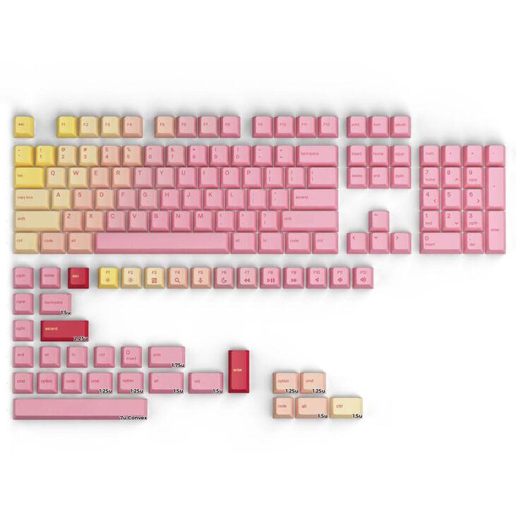 Капачки за механична клавиатура Glorious GPBT Keycaps - Pink Grapefruit 1