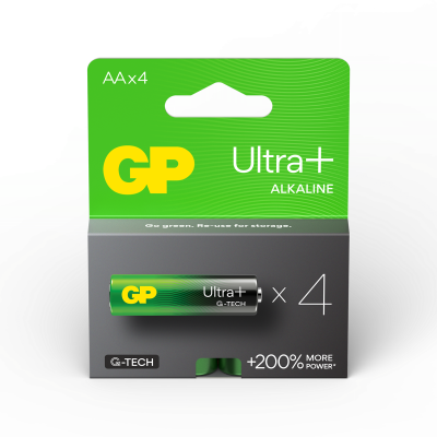 Алкална батерия GP ULTRA PLUS LR6 AA /4 бр. в опаковка/ 1.5V 1