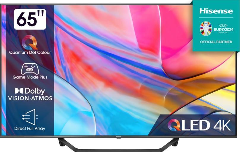 Телевизор - Hisense 65" 65A7KQ , 4K Ultra HD 3840x2160, QLED, FALD, QuantumDot , HDR 10+, HLG, Dolby Vision, Dolby Atmos, VidaOS, Dark Grey 1